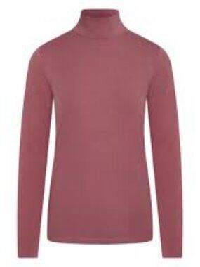 Hollister Fitted Turtleneck Women L, Hollister Must-Have Collection Dusty Rose